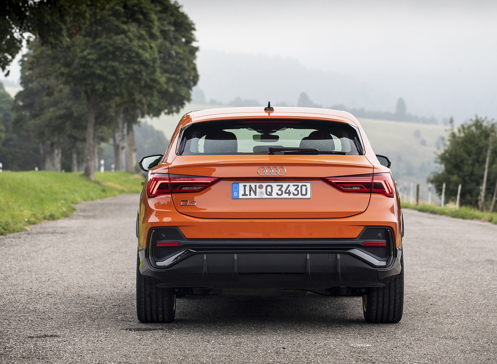 2020 Audi Q3 Sportback (Color: Pulse Orange) Rear Wallpapers #230 of 285