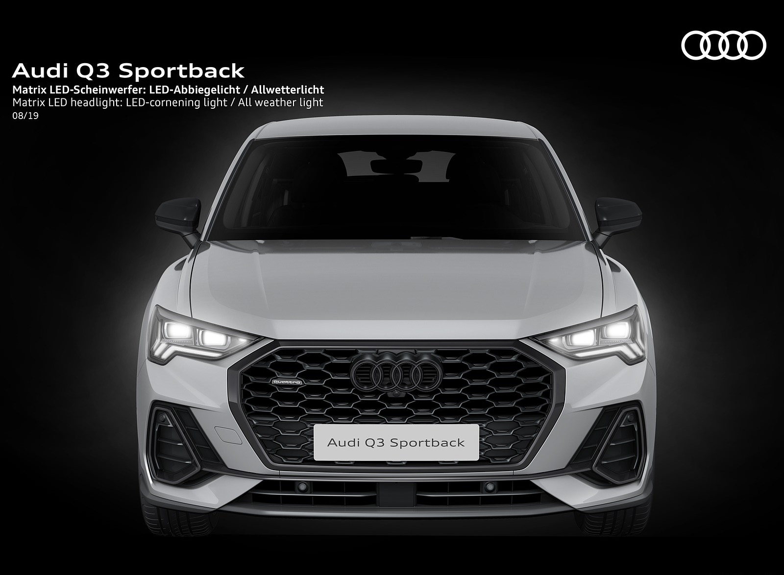 2020 Audi Q3 Sportback Matrix LED headlight LED-cornening light or All weather light Wallpapers #239 of 285