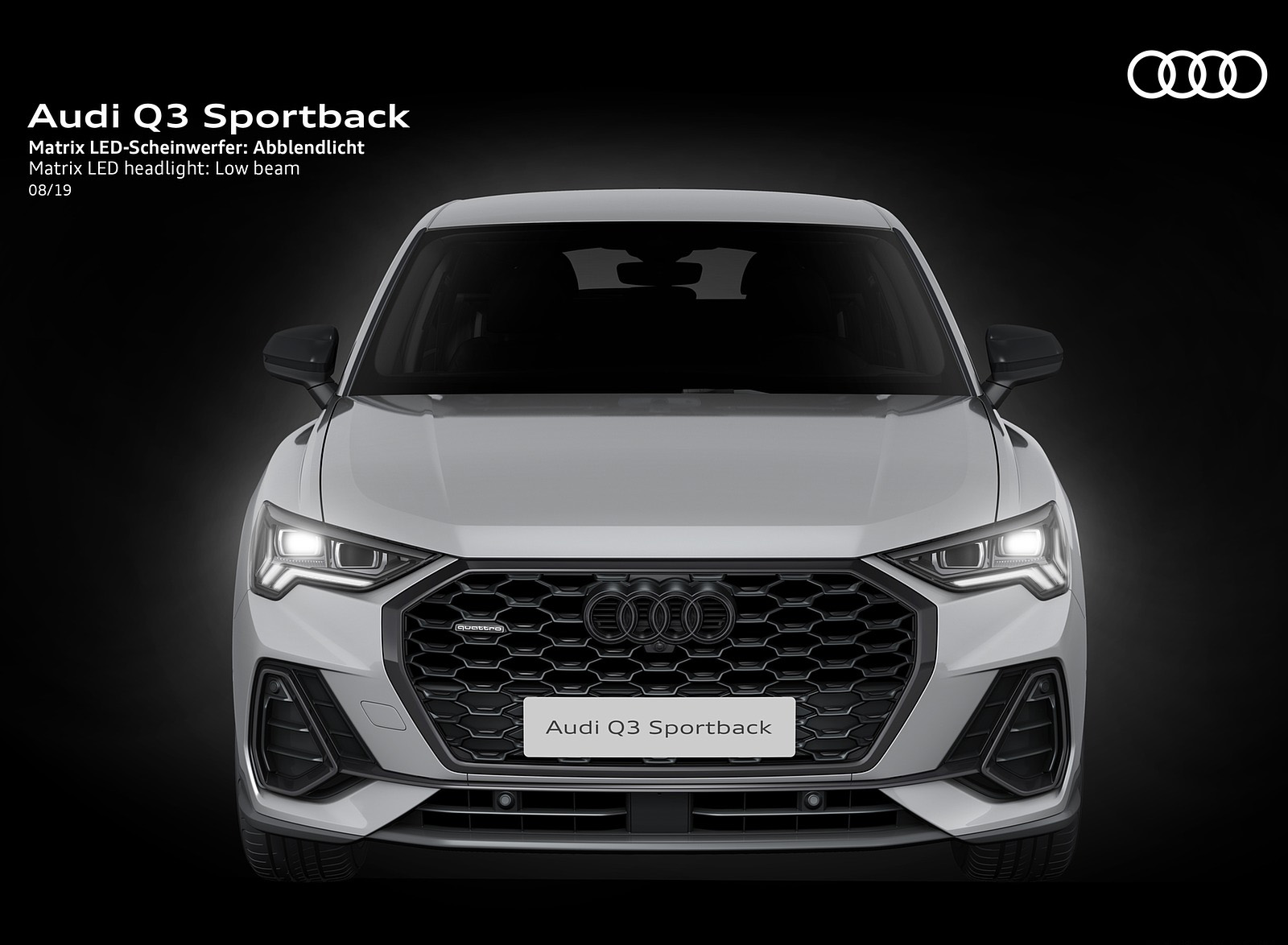 2020 Audi Q3 Sportback Matrix LED headlight Low beam Wallpapers #240 of 285