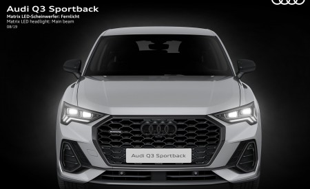 2020 Audi Q3 Sportback Matrix LED headlight Main beam Wallpapers 450x275 (241)