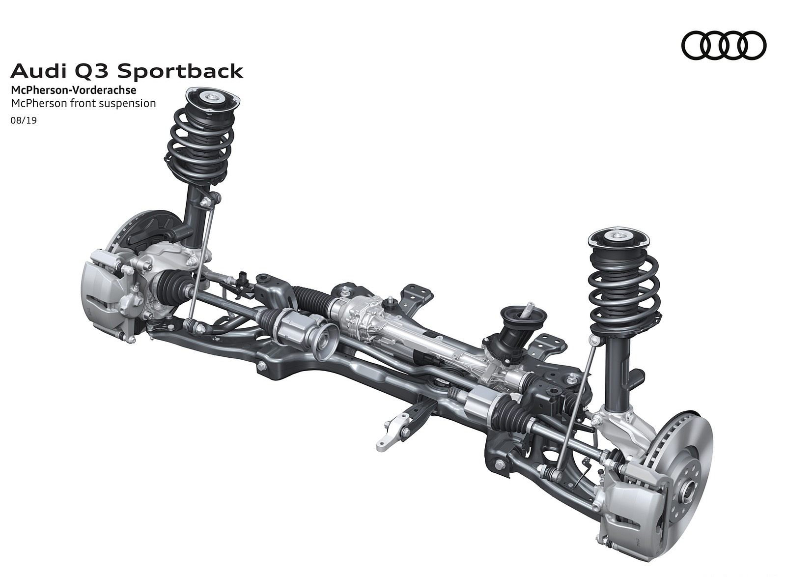 2020 Audi Q3 Sportback McPherson front suspension Wallpapers #275 of 285