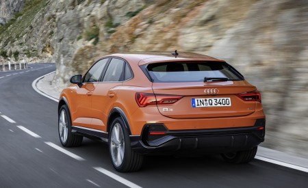 2020 Audi Q3 Sportback S line (Color: Pulse Orange) Rear Three-Quarter Wallpapers 450x275 (114)