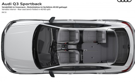 2020 Audi Q3 Sportback Variable interior Rear seat bench folded Wallpapers 450x275 (265)