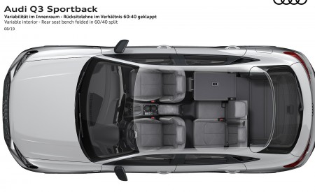 2020 Audi Q3 Sportback Variable interior Rear seat bench folded Wallpapers 450x275 (264)