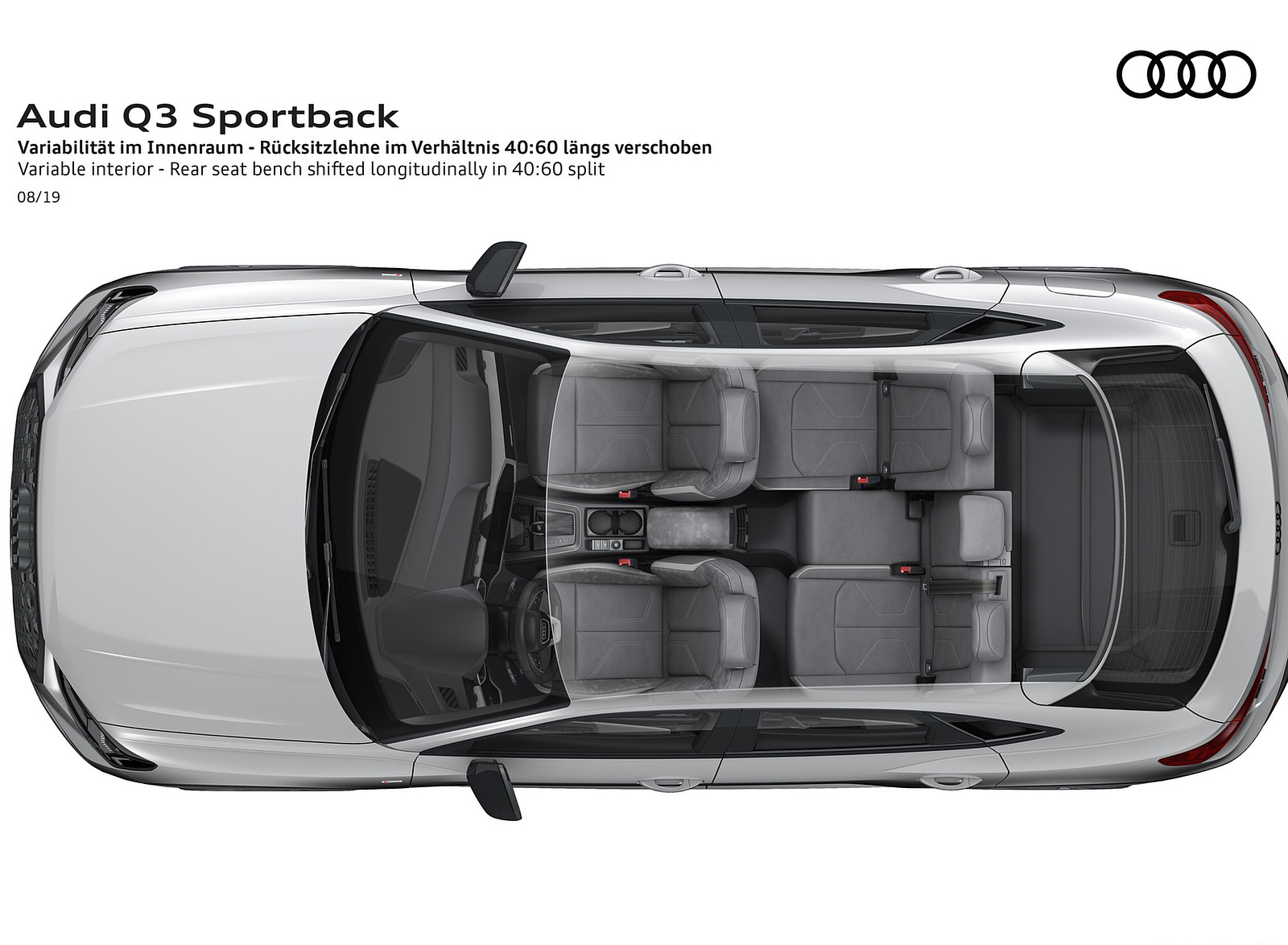 2020 Audi Q3 Sportback Variable interior Rear seat bench shifted longitudinally Wallpapers #262 of 285