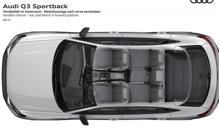 2020 Audi Q3 Sportback Variable interior rear seat bench in forward position Wallpapers 450x275 (263)