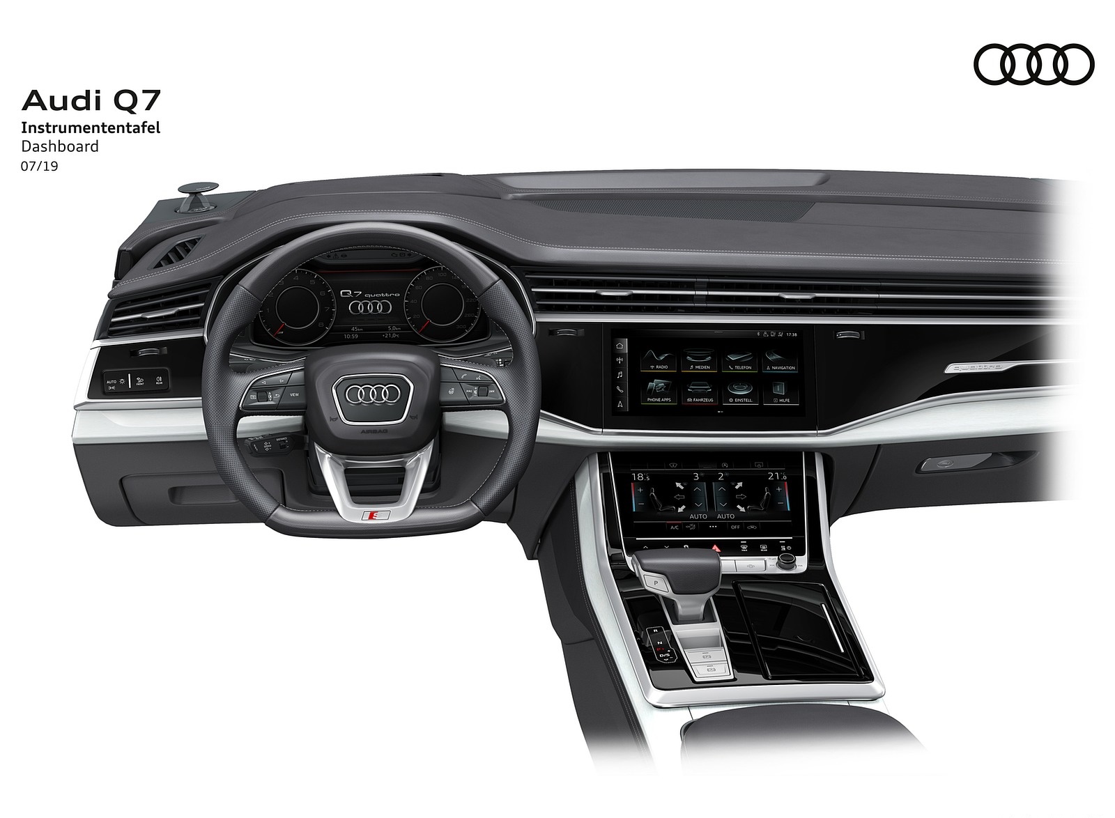 2020 Audi Q7 Dashboard Wallpapers #138 of 158