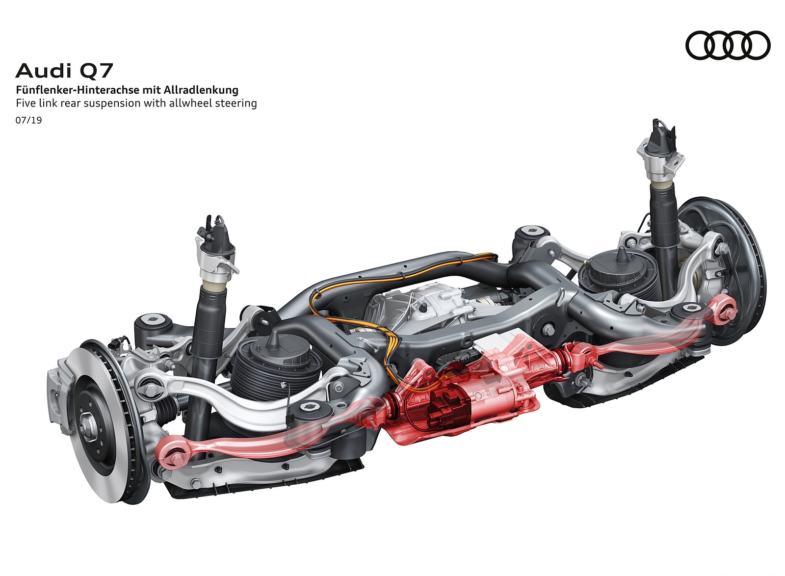 2020 Audi Q7 Five link rear suspension with allwheel steering Wallpapers #132 of 158