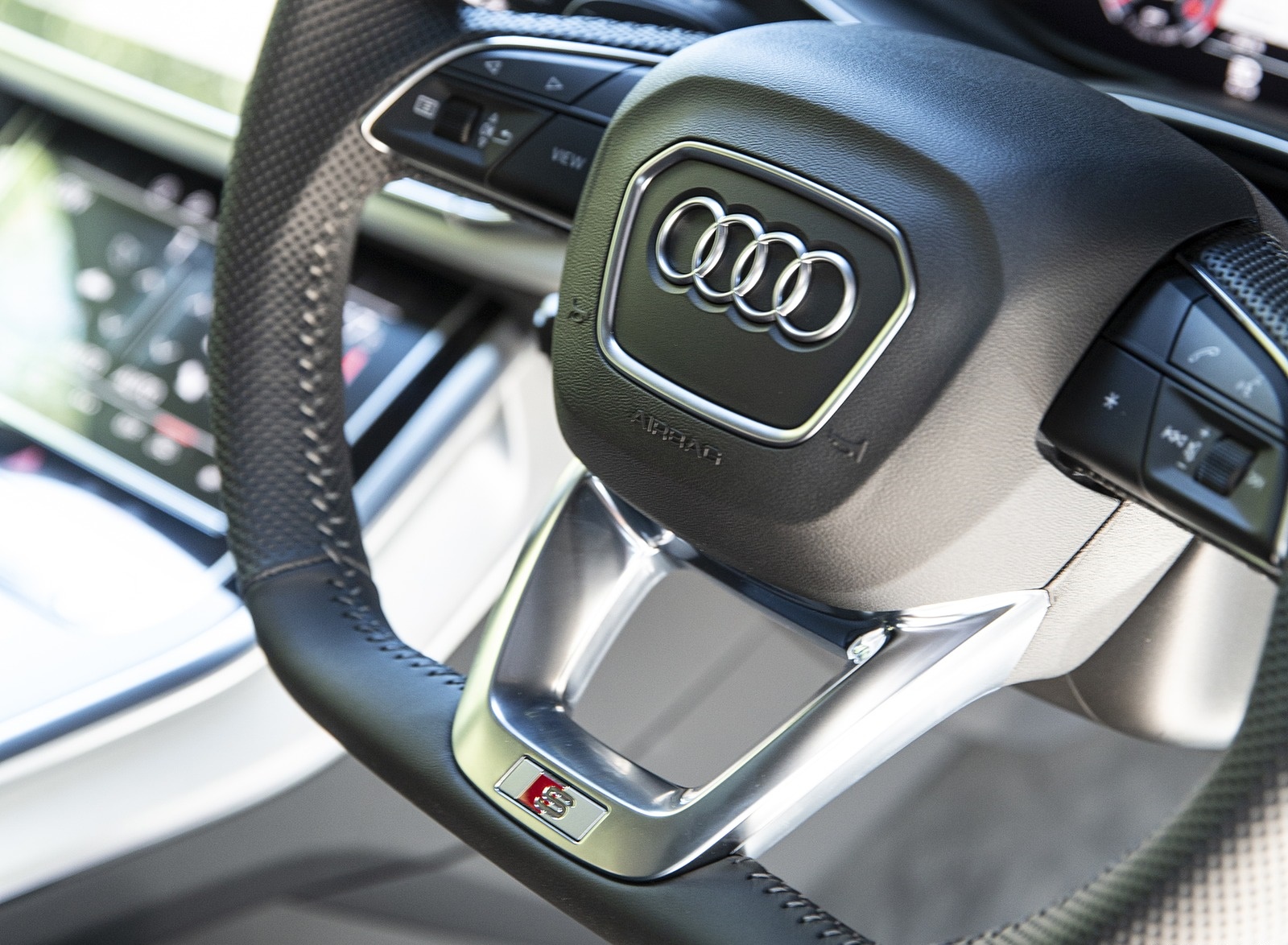 2020 Audi Q7 (UK-Spec) Interior Steering Wheel Wallpapers #44 of 158
