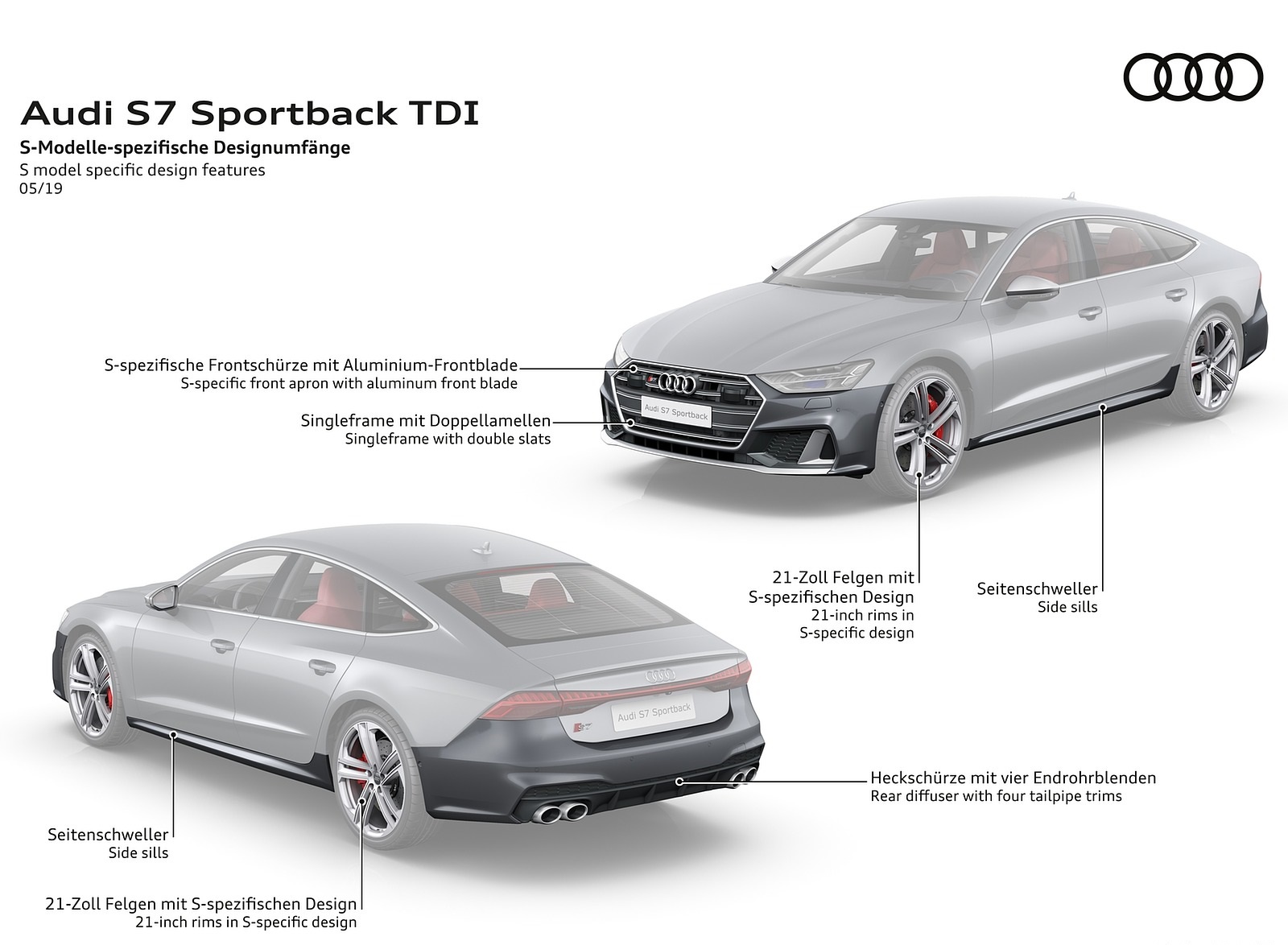 2020 Audi S7 Sportback TDI Design Features Wallpapers #87 of 88