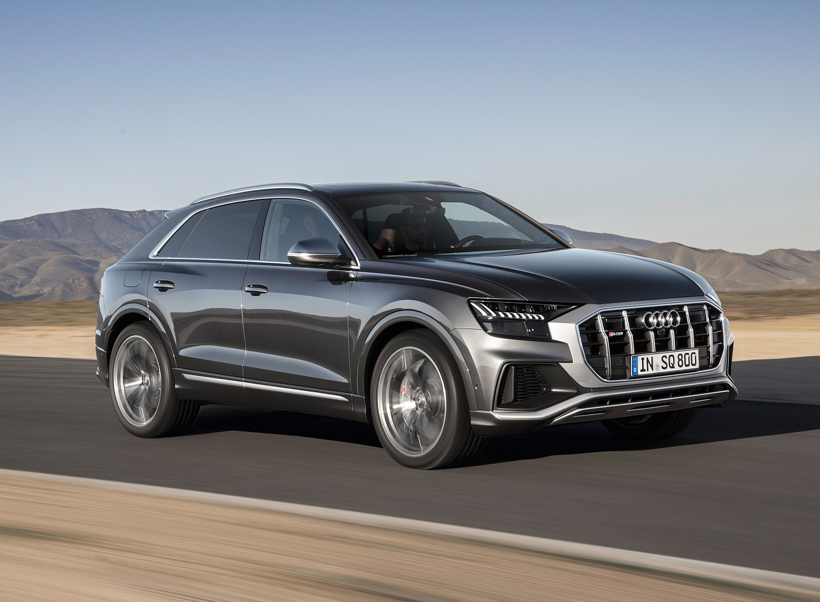 2020 Audi SQ8 TDI (Color: Daytona Gray) Front Three-Quarter Wallpapers (10)