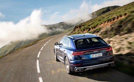2020 Audi SQ8 TDI (Color: Navarra Blue) Rear Wallpapers 450x275 (6)