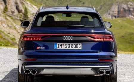 2020 Audi SQ8 TDI (Color: Navarra Blue) Rear Wallpapers 450x275 (34)