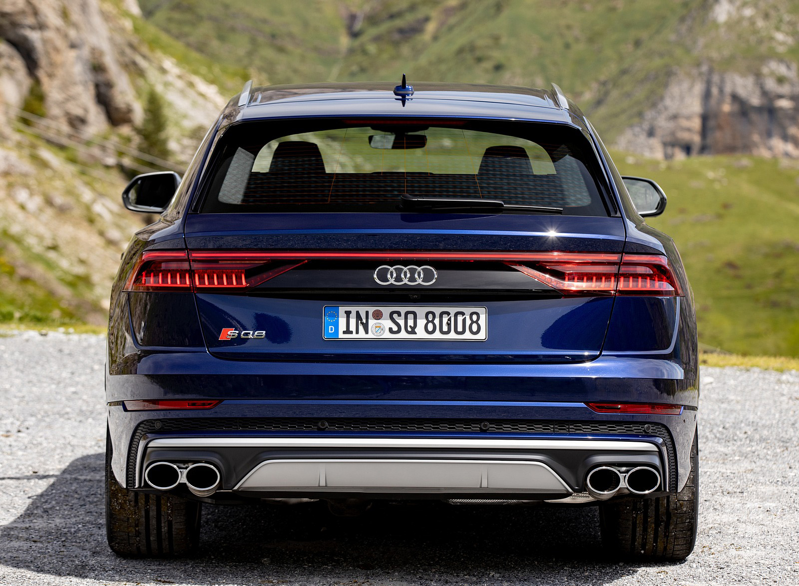 2020 Audi SQ8 TDI (Color: Navarra Blue) Rear Wallpapers #34 of 140