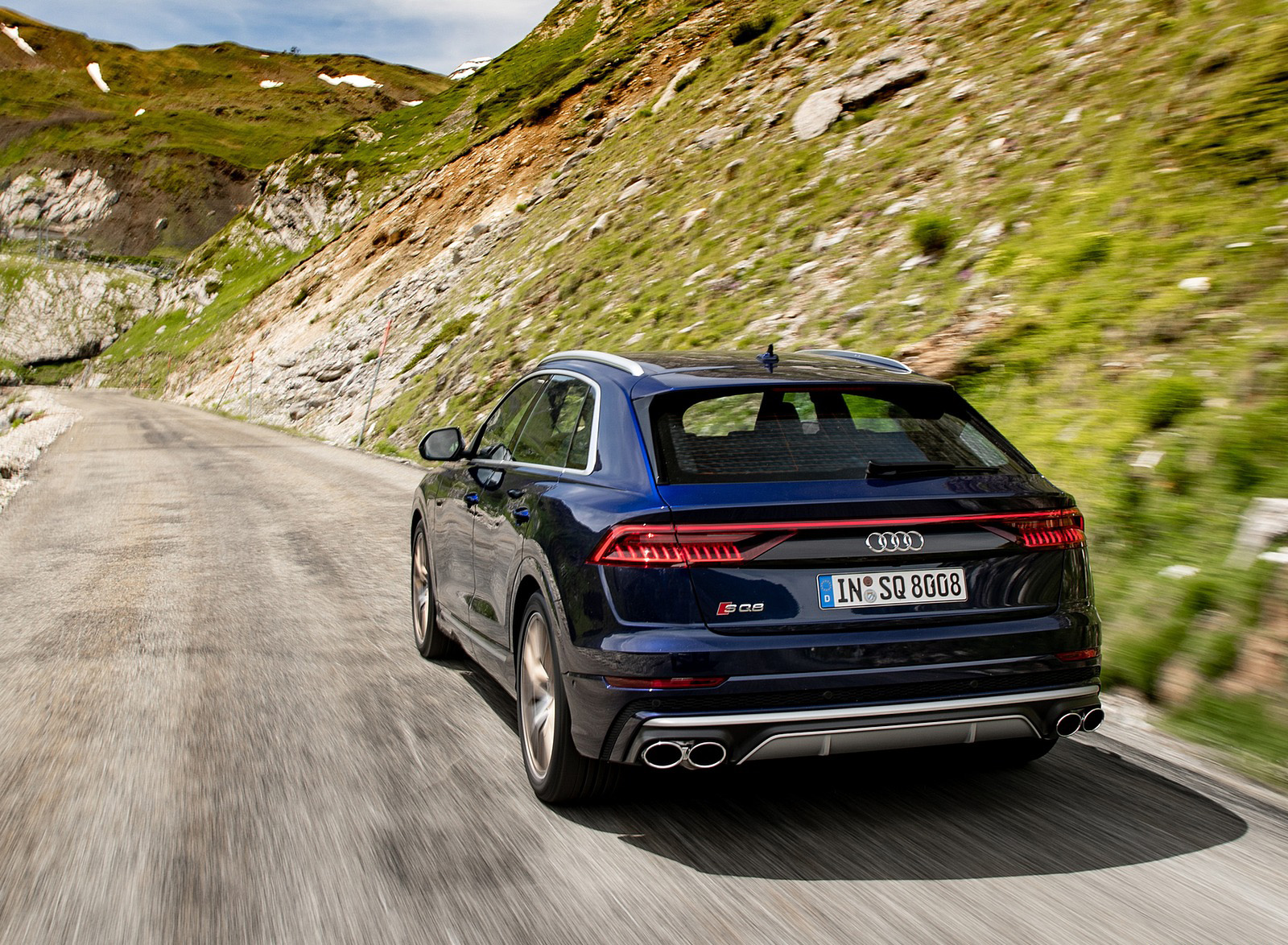 2020 Audi SQ8 TDI (Color: Navarra Blue) Rear Wallpapers #4 of 140