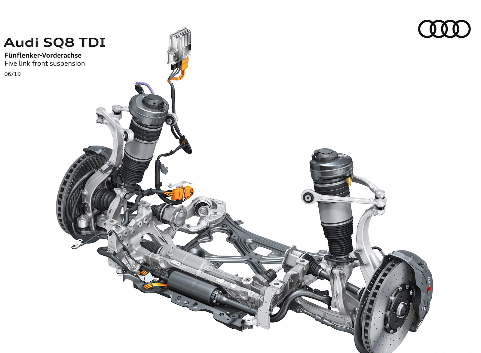 2020 Audi SQ8 TDI Five link front suspension Wallpapers #64 of 140