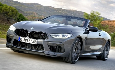 2020 BMW M8 Competition Convertible (Color: Brands Hatch Grey) Front Three-Quarter Wallpapers 450x275 (11)