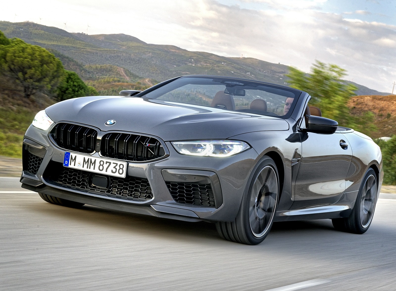 2020 BMW M8 Competition Convertible (Color: Brands Hatch Grey) Front Three-Quarter Wallpapers #11 of 155