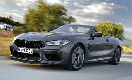 2020 BMW M8 Competition Convertible (Color: Brands Hatch Grey) Front Three-Quarter Wallpapers 450x275 (12)