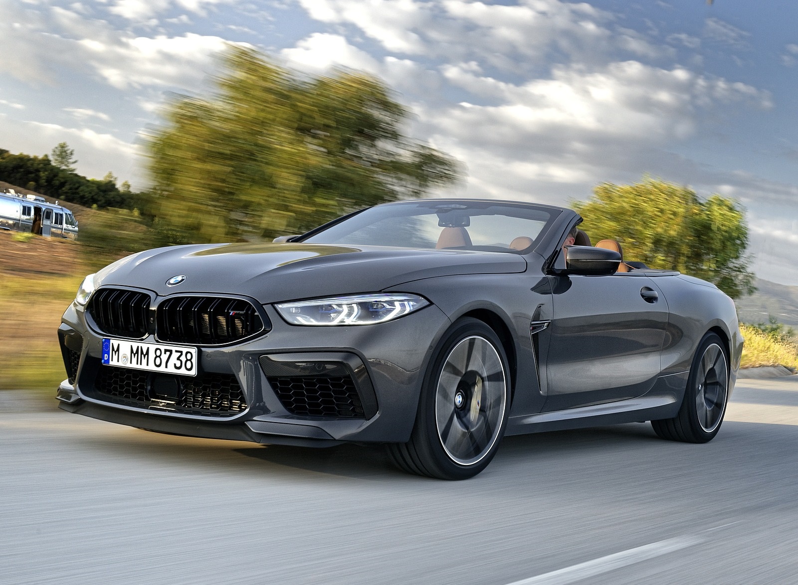 2020 BMW M8 Competition Convertible (Color: Brands Hatch Grey) Front Three-Quarter Wallpapers #12 of 155