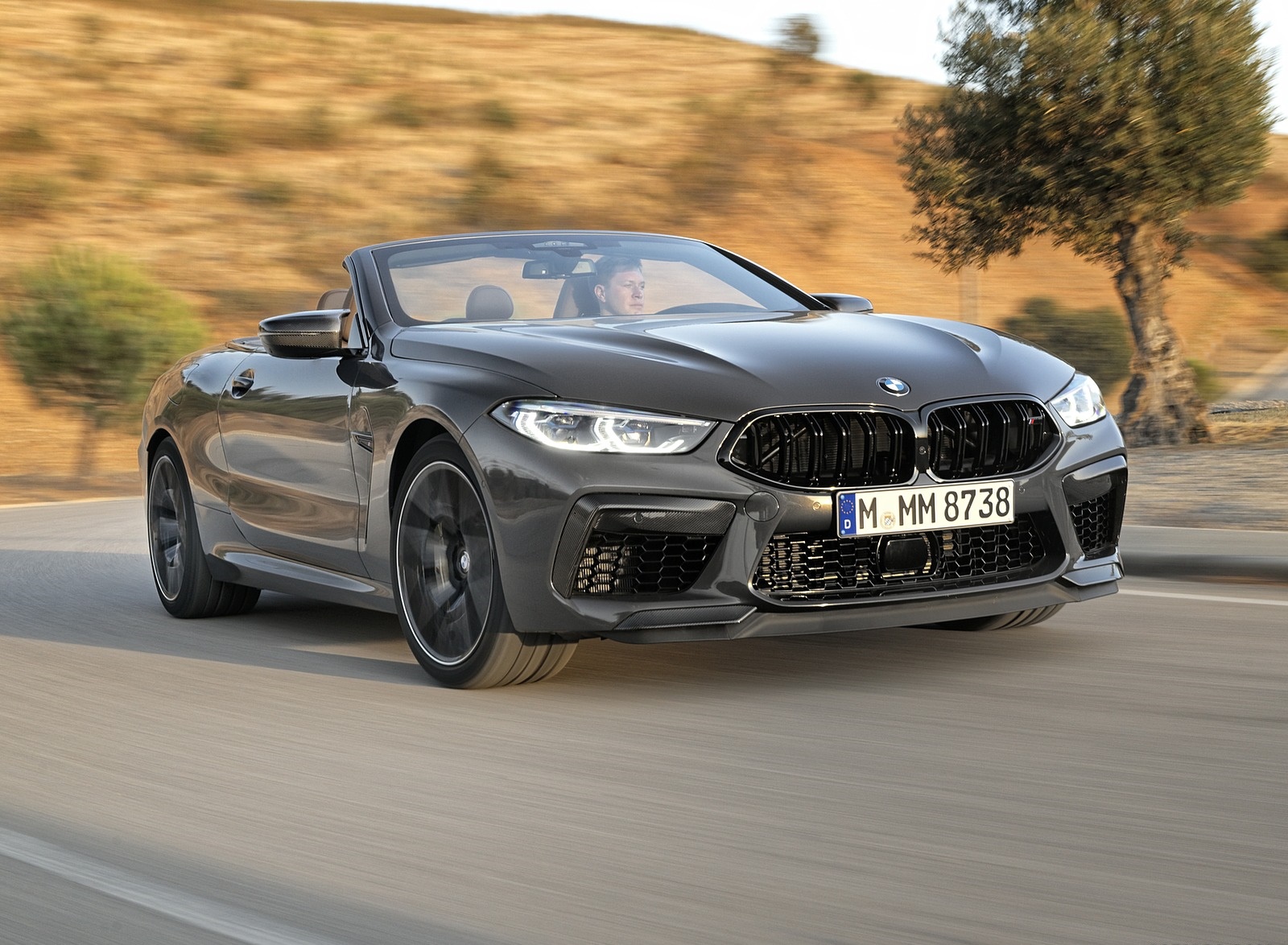 2020 BMW M8 Competition Convertible (Color: Brands Hatch Grey) Front Three-Quarter Wallpapers #16 of 155