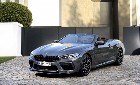 2020 BMW M8 Competition Convertible (Color: Brands Hatch Grey) Front Three-Quarter Wallpapers 450x275 (51)