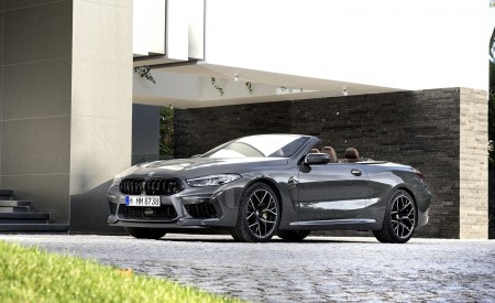 2020 BMW M8 Competition Convertible (Color: Brands Hatch Grey) Front Three-Quarter Wallpapers 450x275 (52)