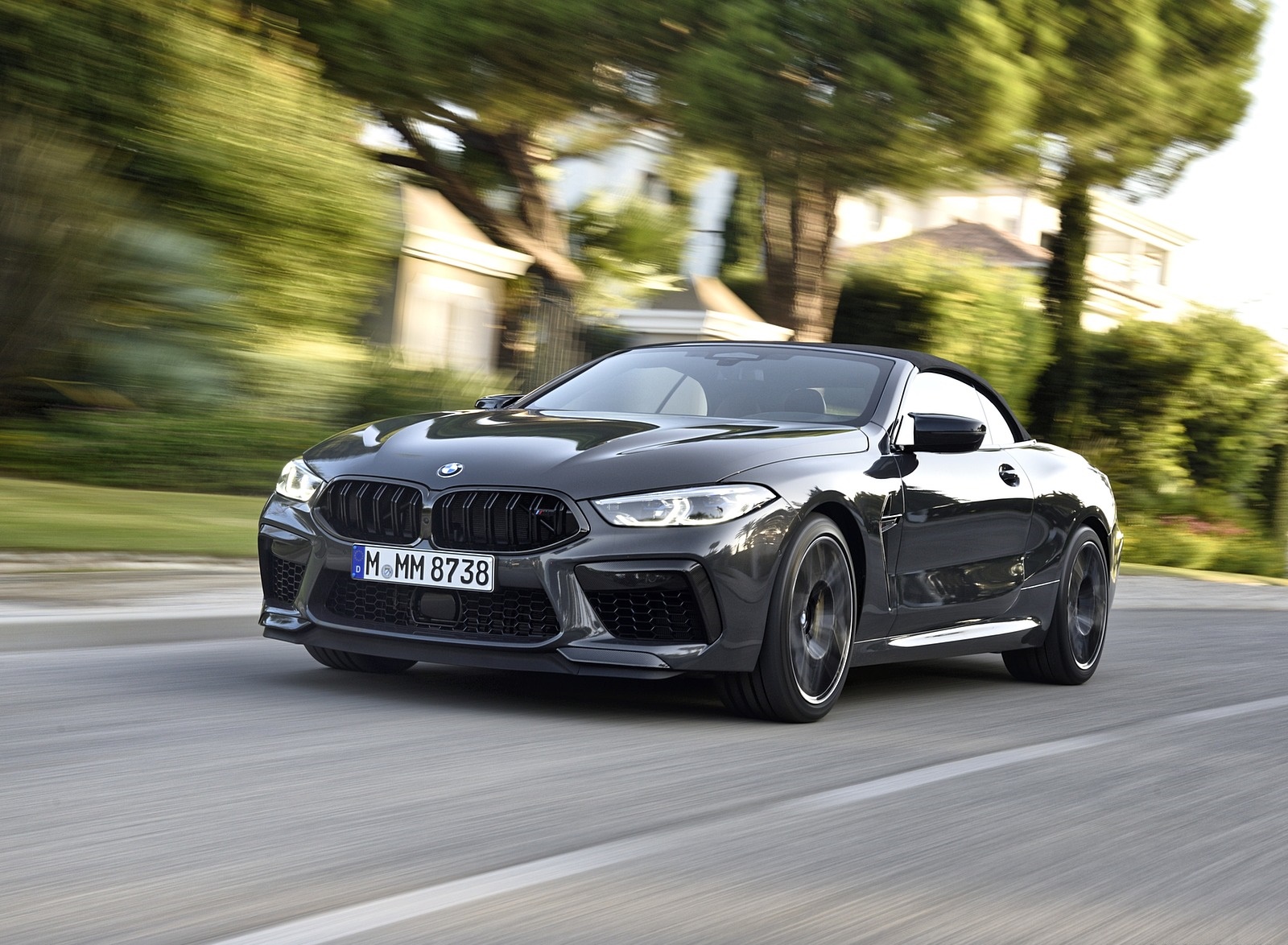 2020 BMW M8 Competition Convertible (Color: Brands Hatch Grey) Front Three-Quarter Wallpapers #29 of 155