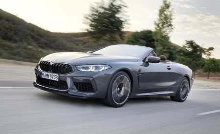 2020 BMW M8 Competition Convertible (Color: Brands Hatch Grey) Front Three-Quarter Wallpapers 450x275 (4)