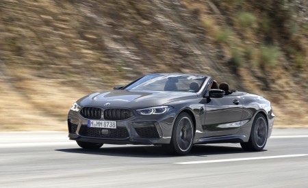 2020 BMW M8 Competition Convertible (Color: Brands Hatch Grey) Front Three-Quarter Wallpapers 450x275 (6)