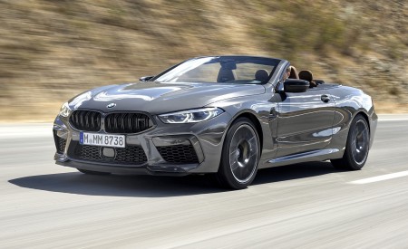 2020 BMW M8 Competition Convertible (Color: Brands Hatch Grey) Front Three-Quarter Wallpapers 450x275 (7)