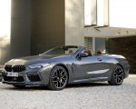 2020 BMW M8 Competition Convertible (Color: Brands Hatch Grey) Front Three-Quarter Wallpapers 150x120