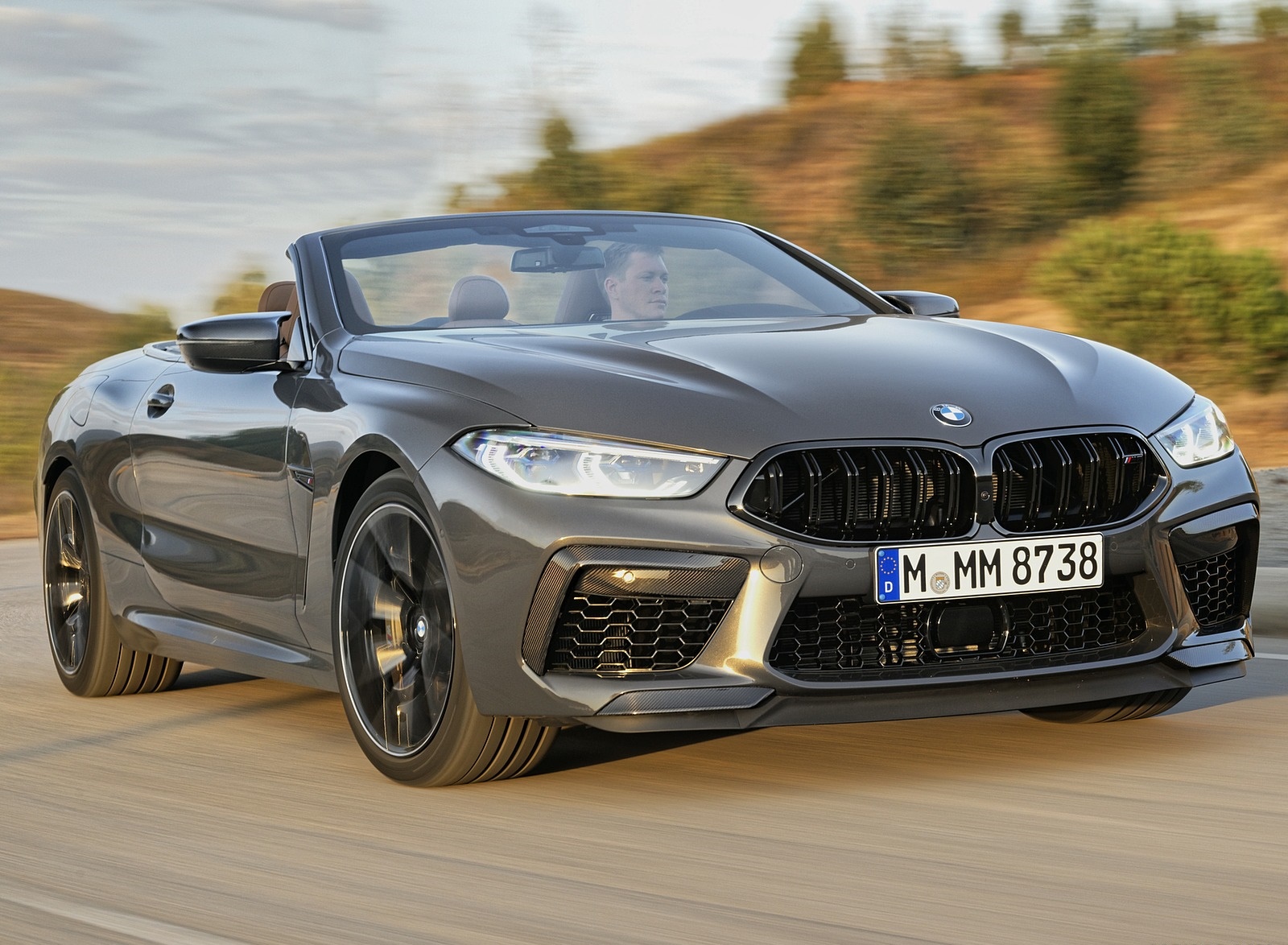 2020 BMW M8 Competition Convertible (Color: Brands Hatch Grey) Front Three-Quarter Wallpapers #17 of 155