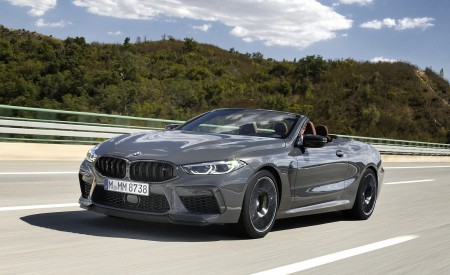 2020 BMW M8 Competition Convertible (Color: Brands Hatch Grey) Front Three-Quarter Wallpapers 450x275 (13)