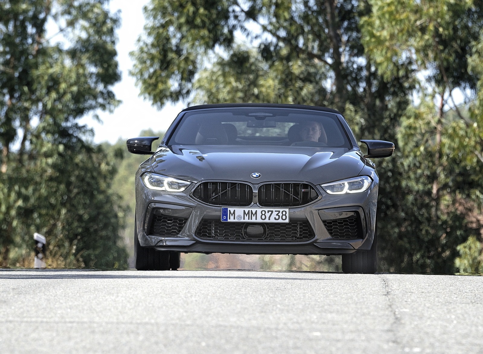 2020 BMW M8 Competition Convertible (Color: Brands Hatch Grey) Front Wallpapers #19 of 155
