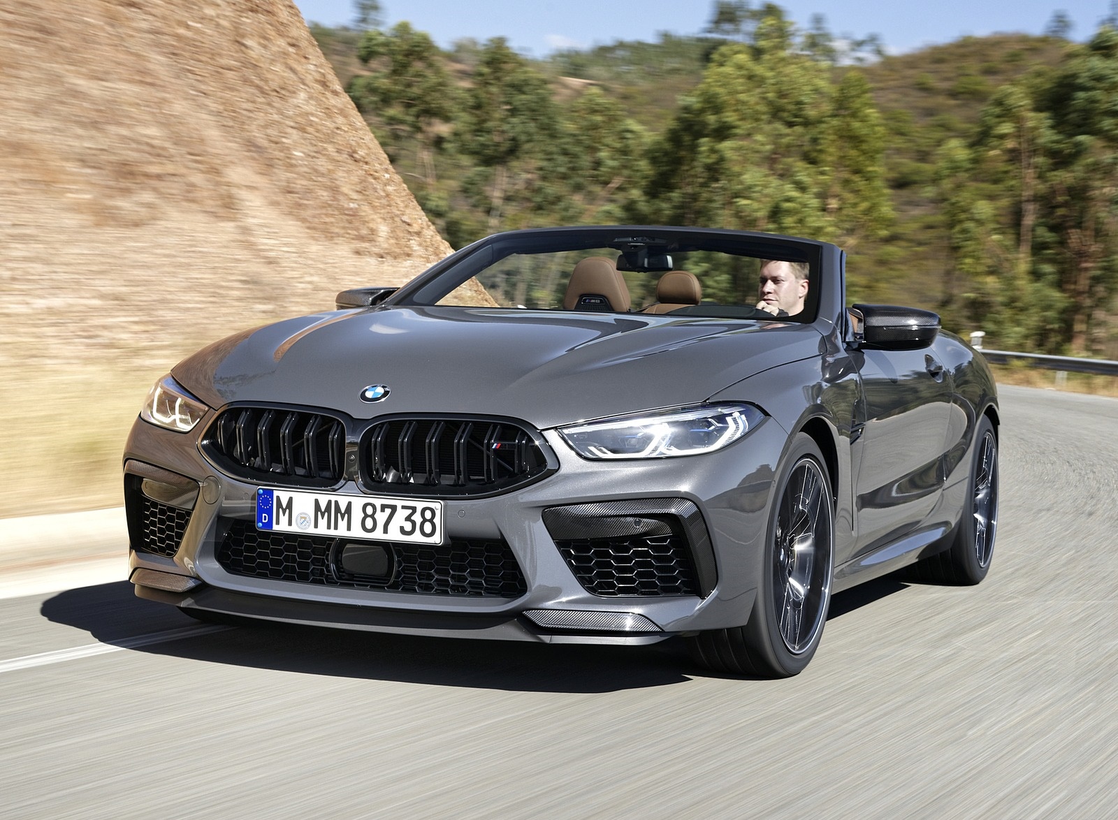 2020 BMW M8 Competition Convertible (Color: Brands Hatch Grey) Front Wallpapers #20 of 155