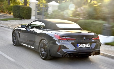 2020 BMW M8 Competition Convertible (Color: Brands Hatch Grey) Rear Three-Quarter Wallpapers 450x275 (35)