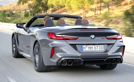 2020 BMW M8 Competition Convertible (Color: Brands Hatch Grey) Rear Three-Quarter Wallpapers 450x275 (23)