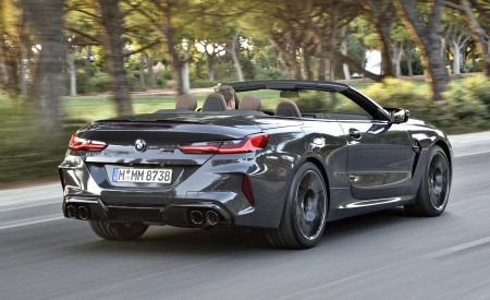 2020 BMW M8 Competition Convertible (Color: Brands Hatch Grey) Rear Three-Quarter Wallpapers 450x275 (46)