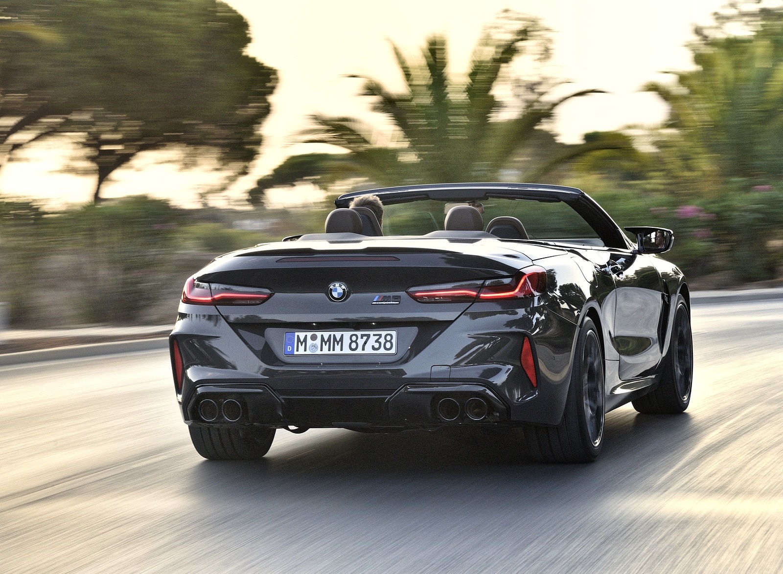 2020 BMW M8 Competition Convertible (Color: Brands Hatch Grey) Rear Wallpapers #47 of 155
