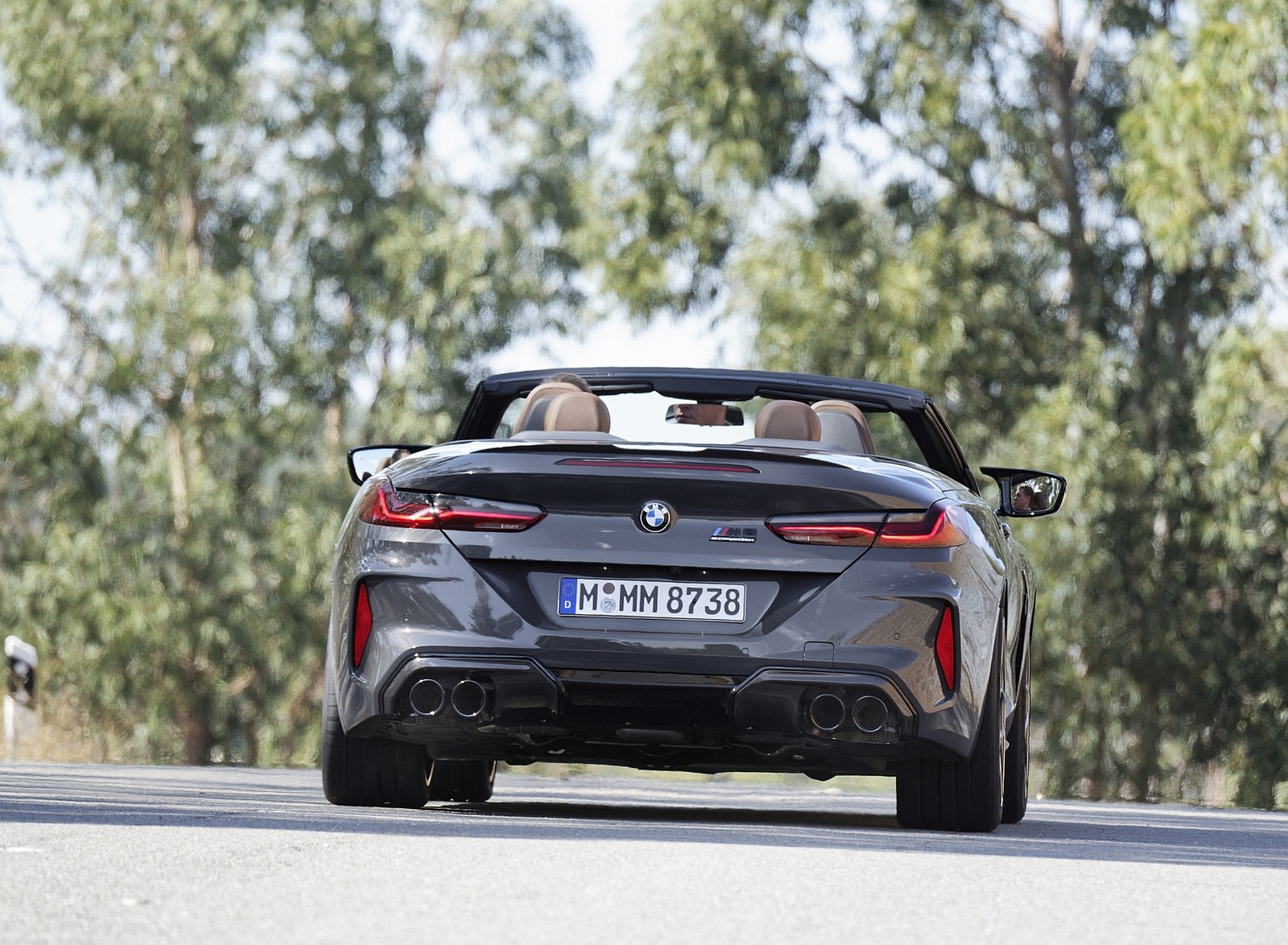 2020 BMW M8 Competition Convertible (Color: Brands Hatch Grey) Rear Wallpapers #37 of 155