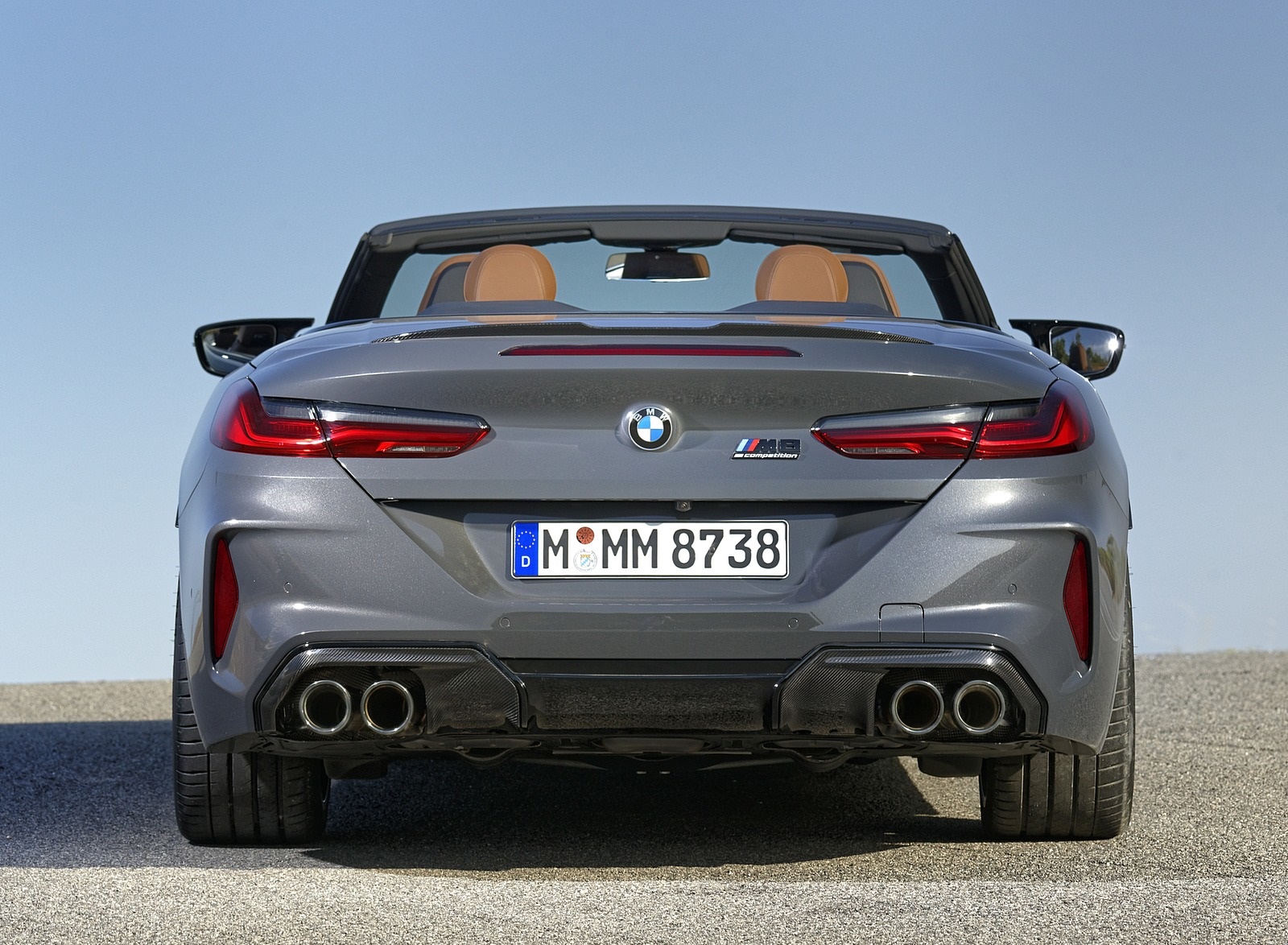 2020 BMW M8 Competition Convertible (Color: Brands Hatch Grey) Rear Wallpapers #60 of 155