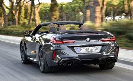 2020 BMW M8 Competition Convertible (Color: Brands Hatch Grey) Rear Wallpapers 450x275 (48)