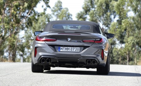 2020 BMW M8 Competition Convertible (Color: Brands Hatch Grey) Rear Wallpapers 450x275 (38)