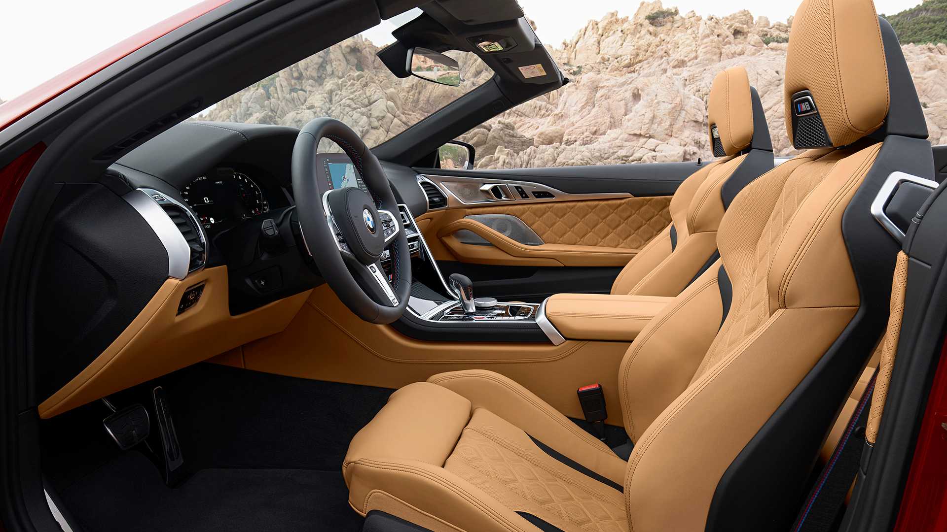 2020 BMW M8 Competition Convertible Interior Front Seats Wallpapers #137 of 155