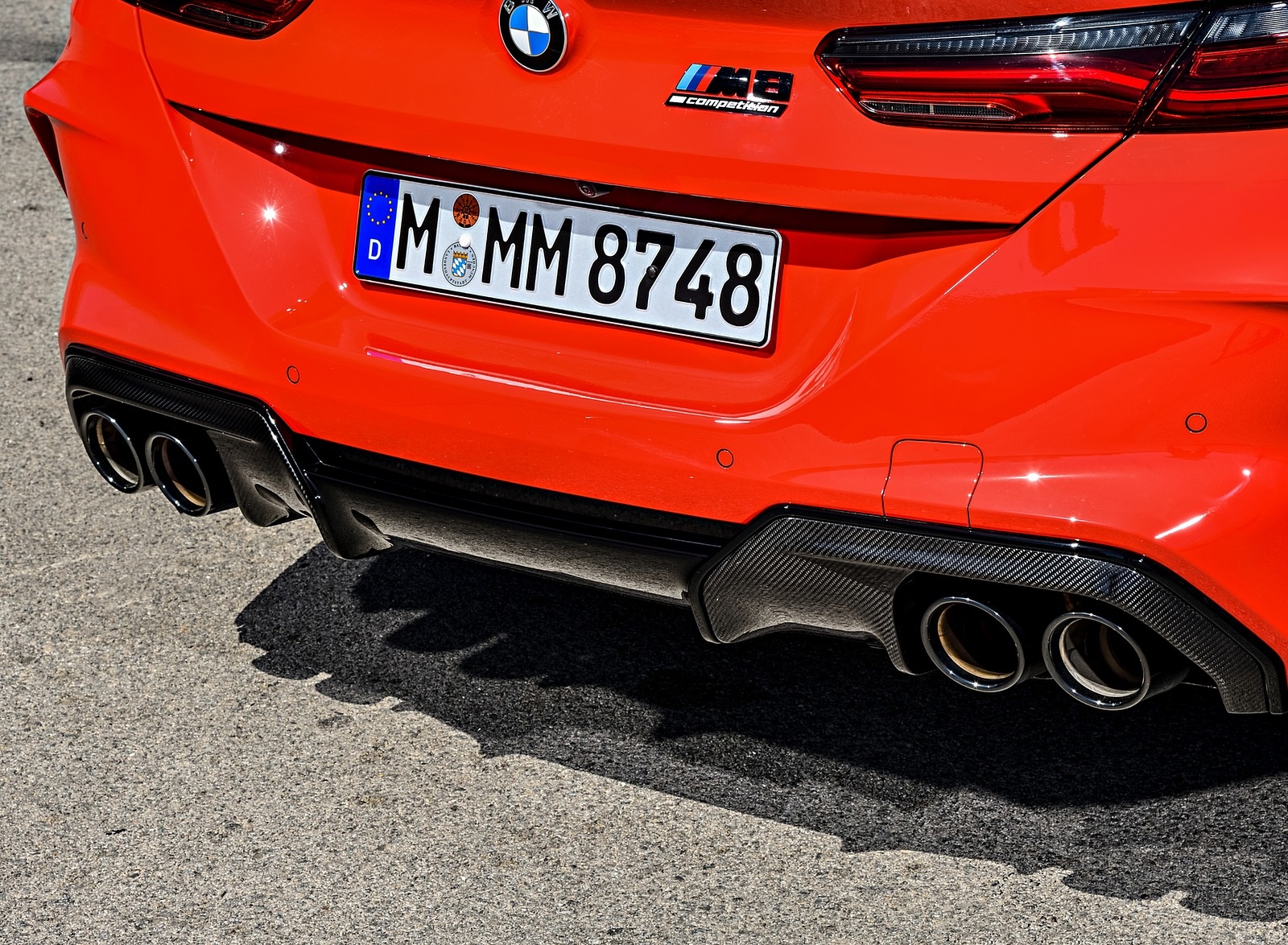 2020 BMW M8 Competition Coupe (Color: Fire Red) Exhaust Wallpapers #92 of 305