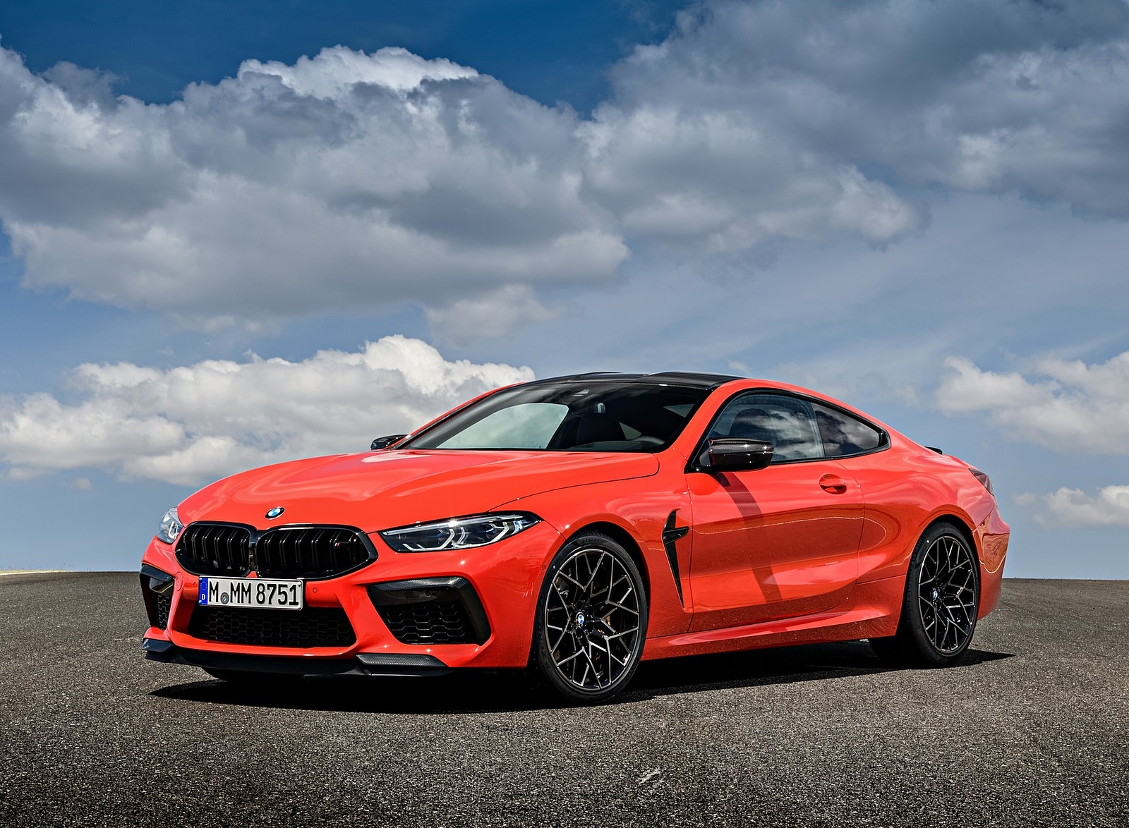 2020 BMW M8 Competition Coupe (Color: Fire Red) Front Three-Quarter Wallpapers #70 of 305