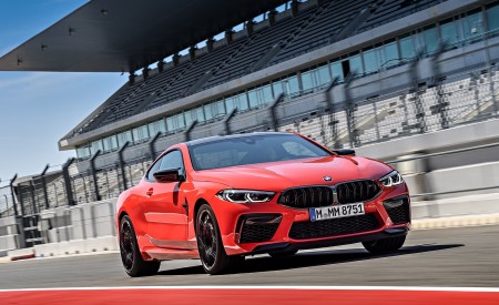 2020 BMW M8 Competition Coupe (Color: Fire Red) Front Three-Quarter Wallpapers 450x275 (58)
