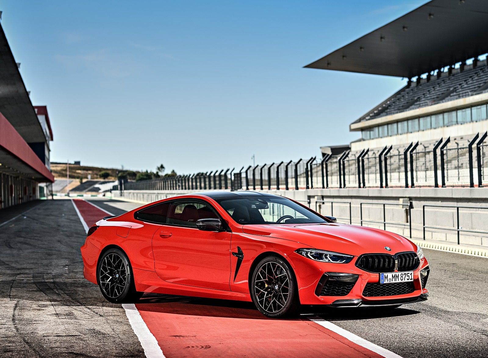 2020 BMW M8 Competition Coupe (Color: Fire Red) Front Three-Quarter Wallpapers #46 of 305