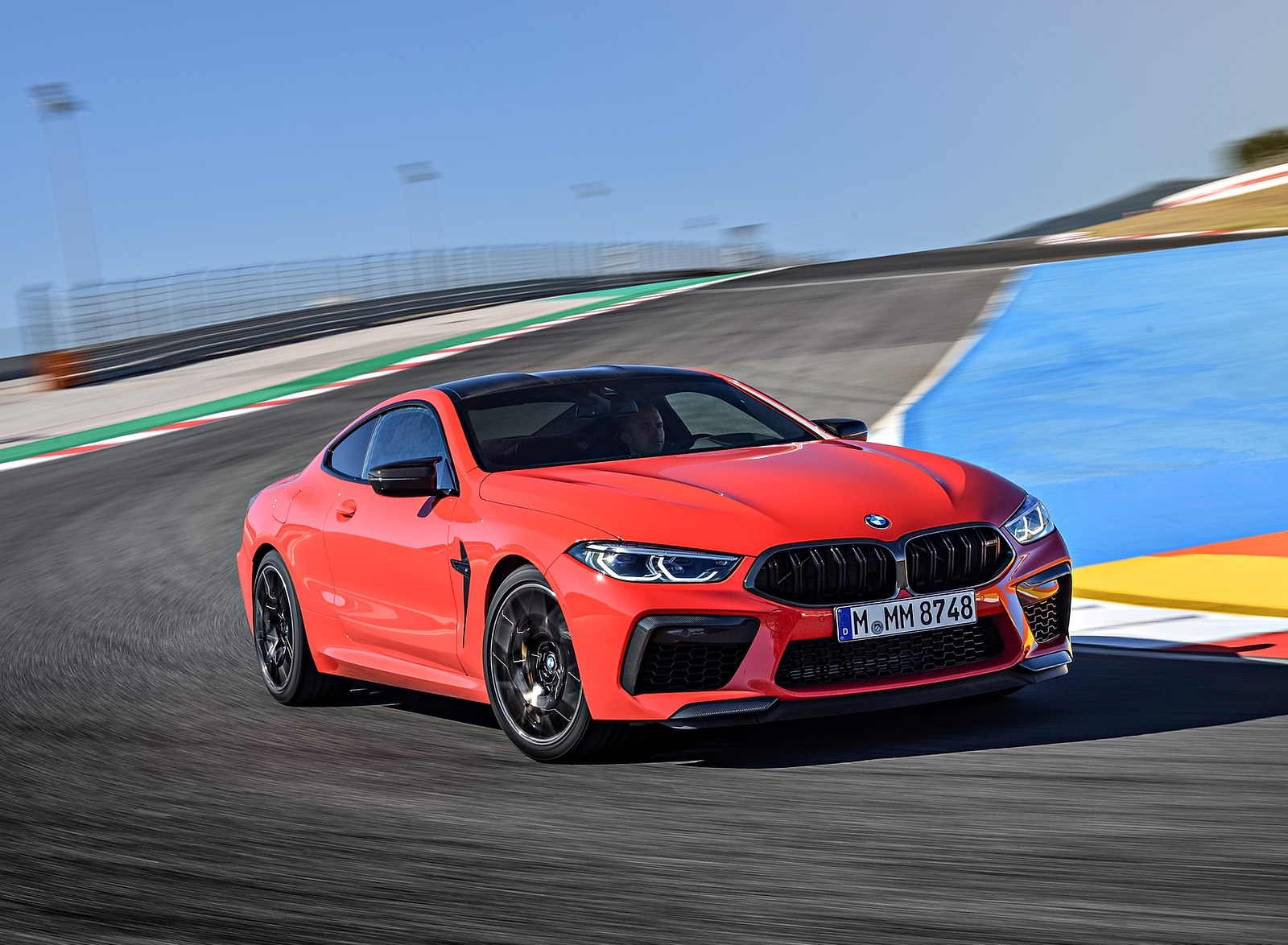 2020 BMW M8 Competition Coupe (Color: Fire Red) Front Three-Quarter Wallpapers (10)